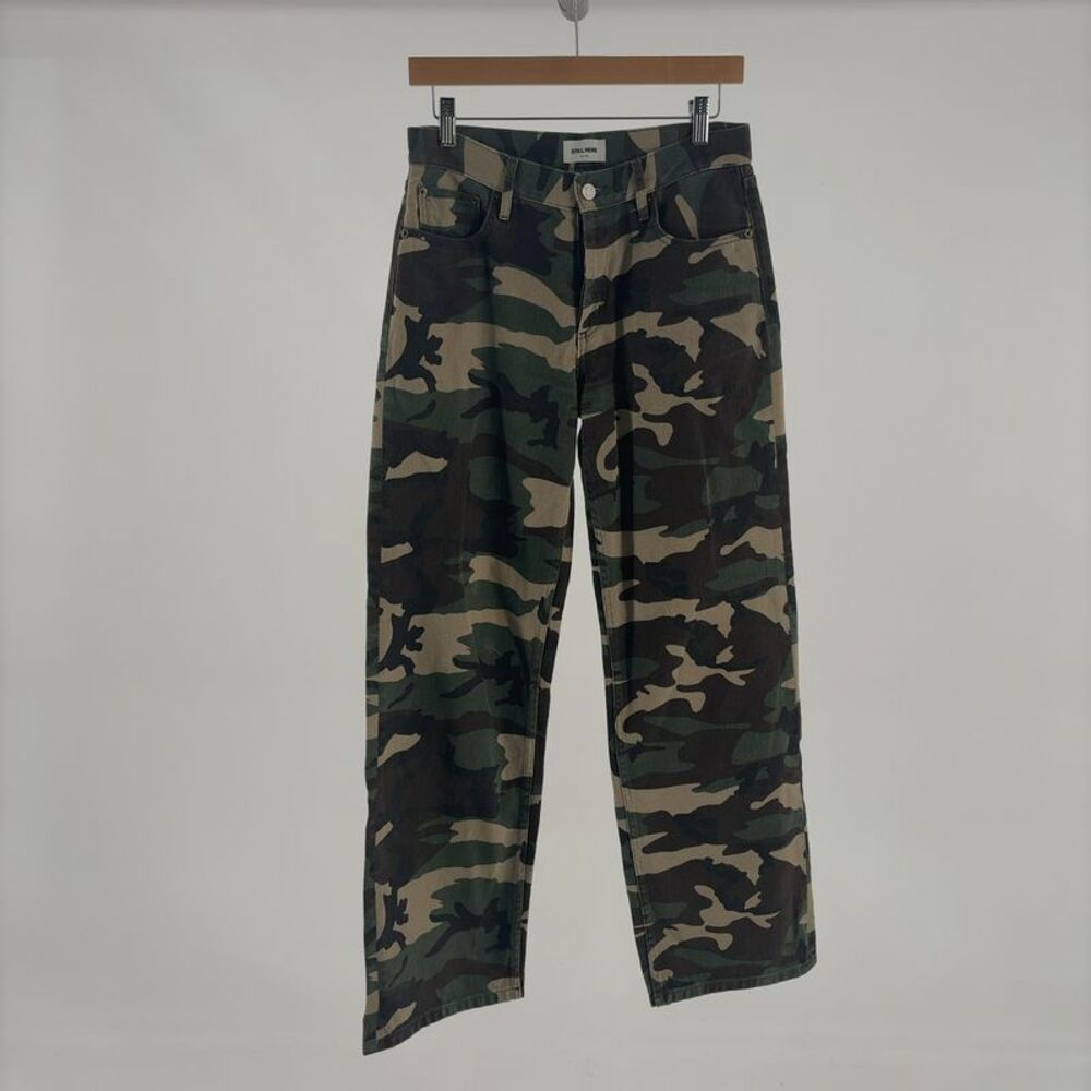 Still Here Straight Leg Camo Jeans